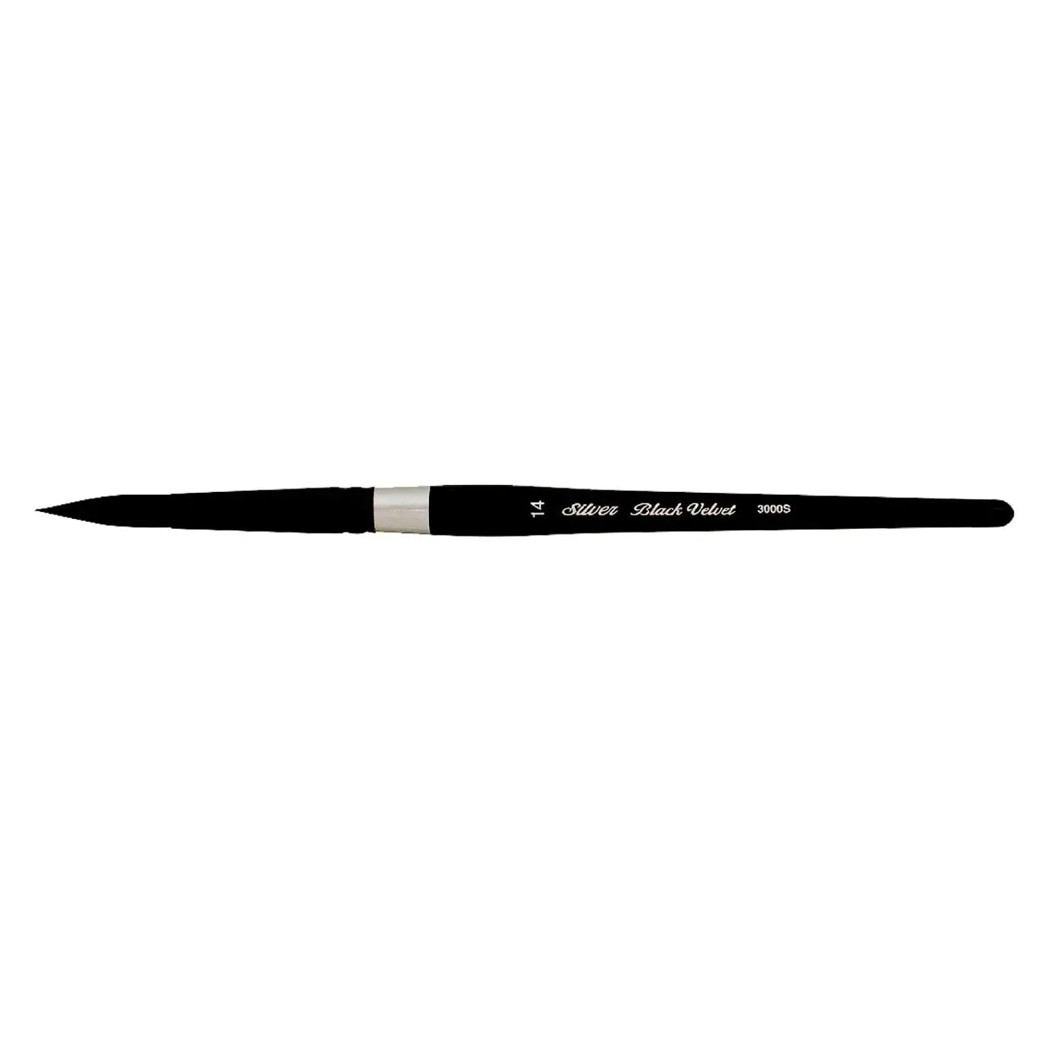 Silver Black Velvet Round Brush- 3000S Silver